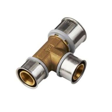 Roth PressCheck 1877119 T-koppling avz.härdig mässing, reducerad
